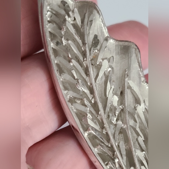 Vintage coro silver butterfly wing brooch pin estate vtg excellent condition - Picture 7 of 8